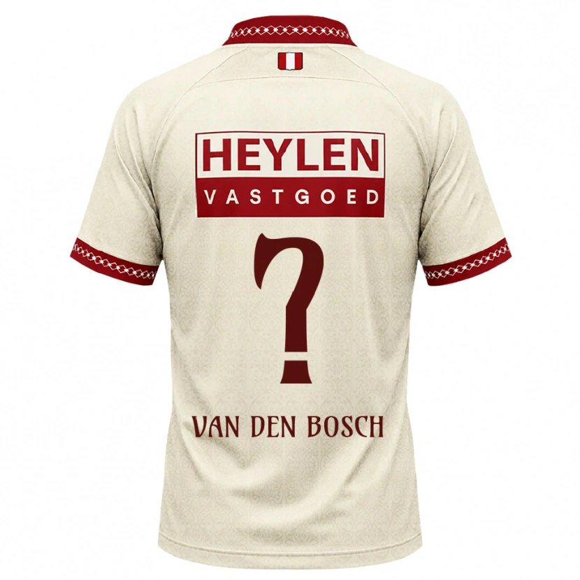 Danxen Uomo Maglia Cisse Van Den Bosch #0 Beige Rosso Kit Gara Away 2026/27 Maglietta