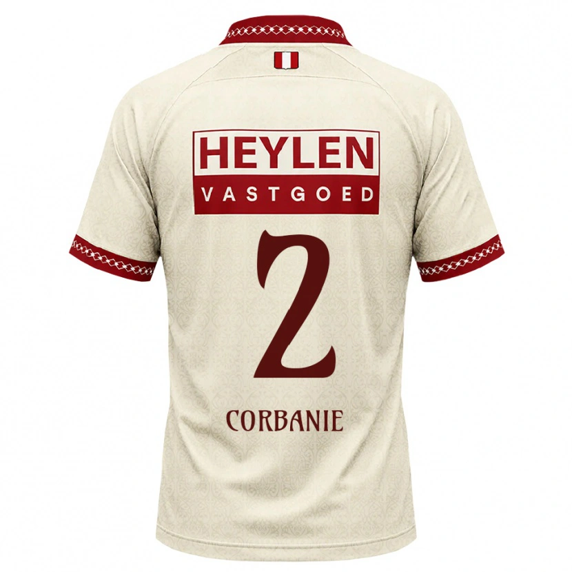 Danxen Uomo Maglia Kobe Corbanie #2 Beige Rosso Kit Gara Away 2026/27 Maglietta