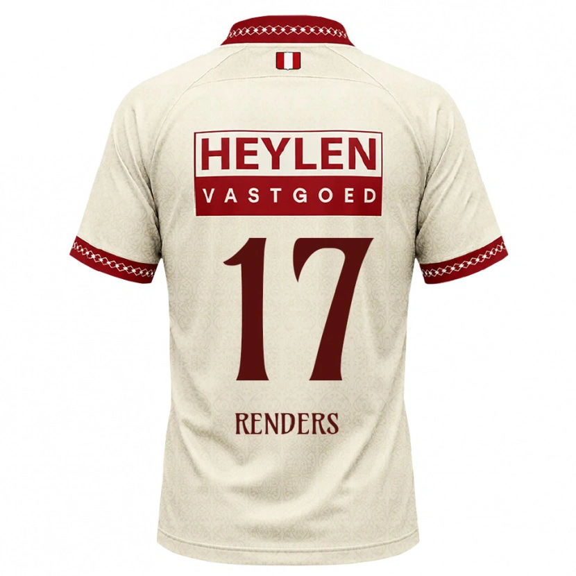 Danxen Uomo Maglia Semm Renders #17 Beige Rosso Kit Gara Away 2026/27 Maglietta