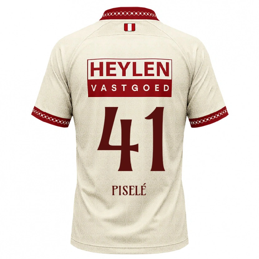 Danxen Uomo Maglia Lowie Piselé #41 Beige Rosso Kit Gara Away 2026/27 Maglietta