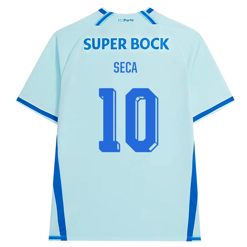 Danxen Uomo Maglia Rodrigo Seca #10 Azzurro Chiaro Blu Kit Gara Third 2026/27 Maglietta