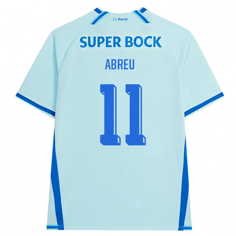 Danxen Uomo Maglia João Abreu #11 Azzurro Chiaro Blu Kit Gara Third 2026/27 Maglietta