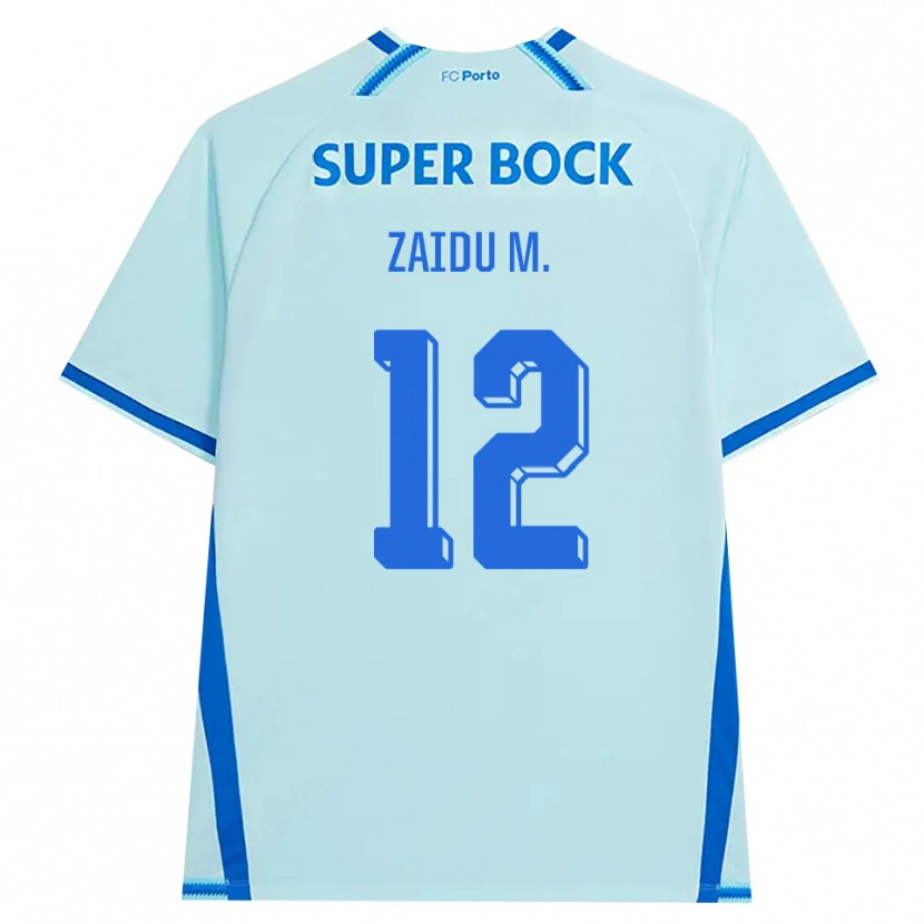 Danxen Uomo Maglia Zaidu Sanusi #12 Azzurro Chiaro Blu Kit Gara Third 2026/27 Maglietta