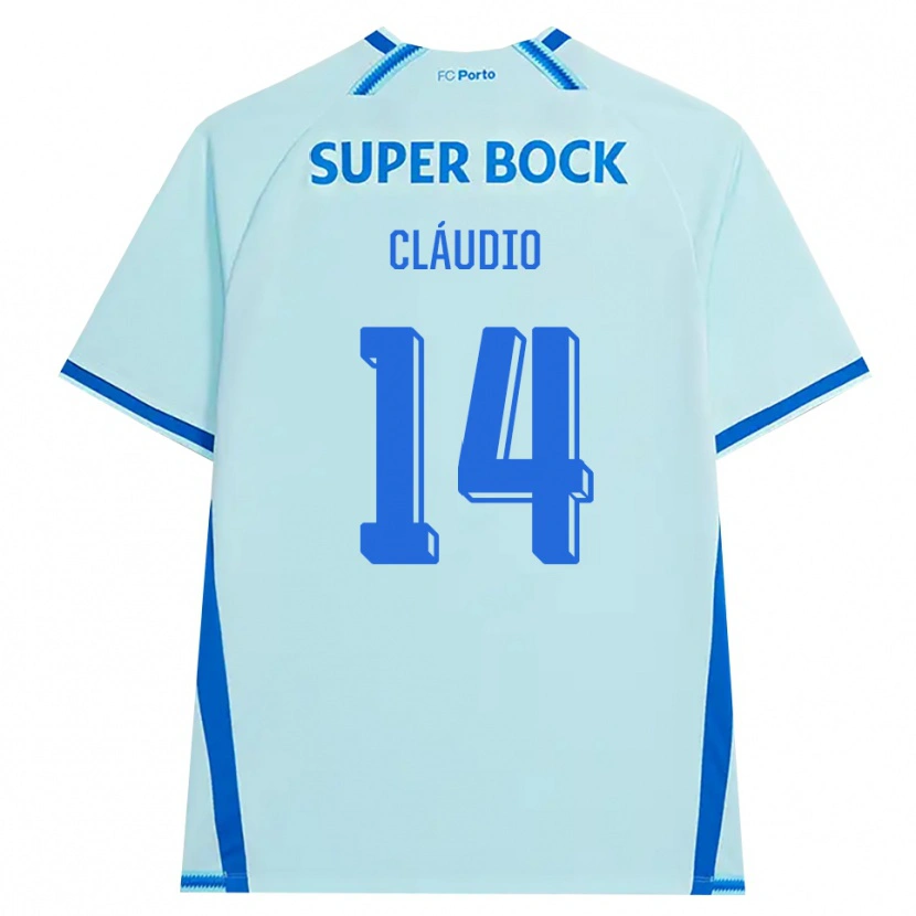 Danxen Uomo Maglia Cláudio Ramos #14 Azzurro Chiaro Blu Kit Gara Third 2026/27 Maglietta