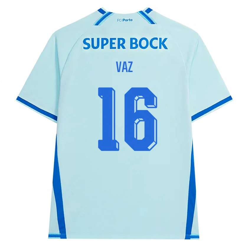 Danxen Uomo Maglia Matilde Vaz #16 Azzurro Chiaro Blu Kit Gara Third 2026/27 Maglietta