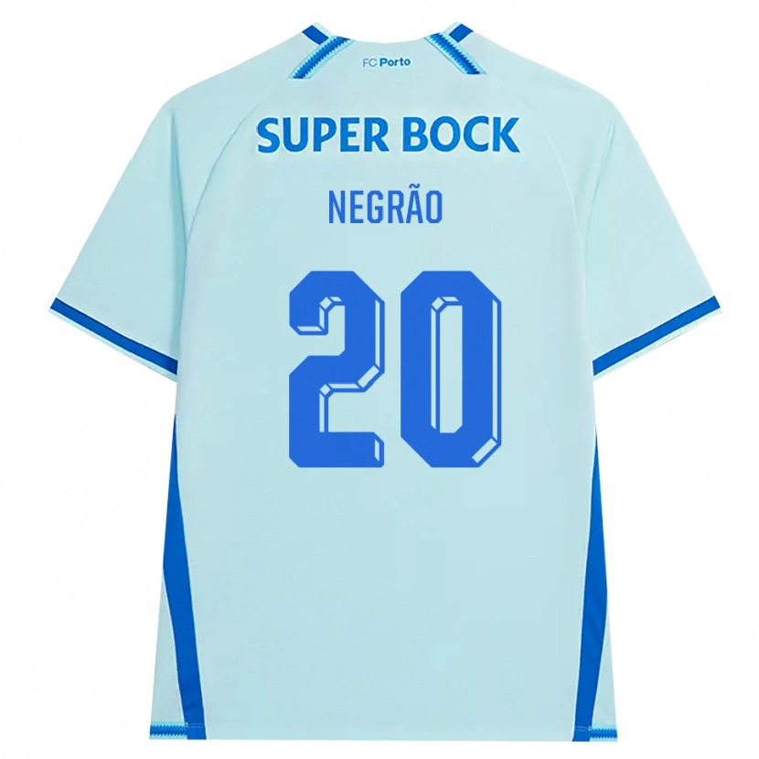 Danxen Uomo Maglia Maria Negrão #20 Azzurro Chiaro Blu Kit Gara Third 2026/27 Maglietta