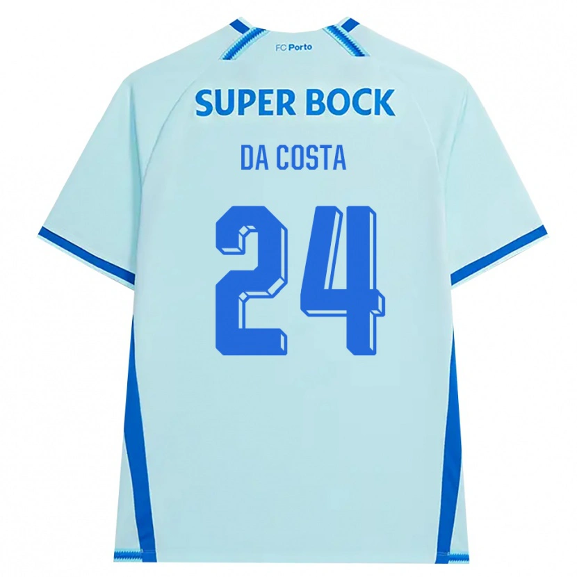 Danxen Uomo Maglia Seif Da Costa #24 Azzurro Chiaro Blu Kit Gara Third 2026/27 Maglietta