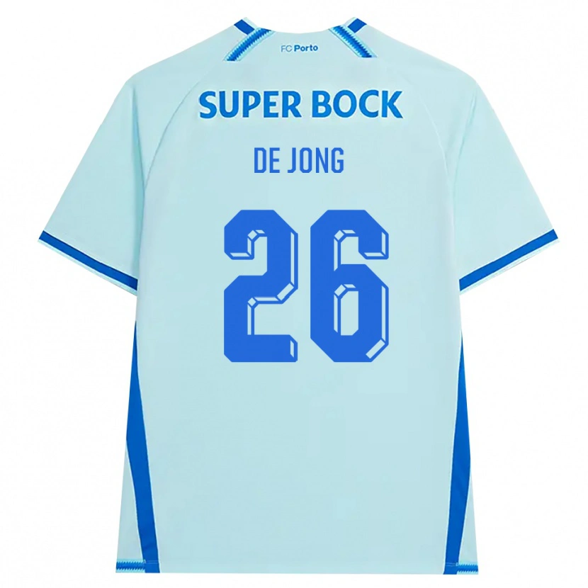 Danxen Uomo Maglia Luuk De Jong #26 Azzurro Chiaro Blu Kit Gara Third 2026/27 Maglietta