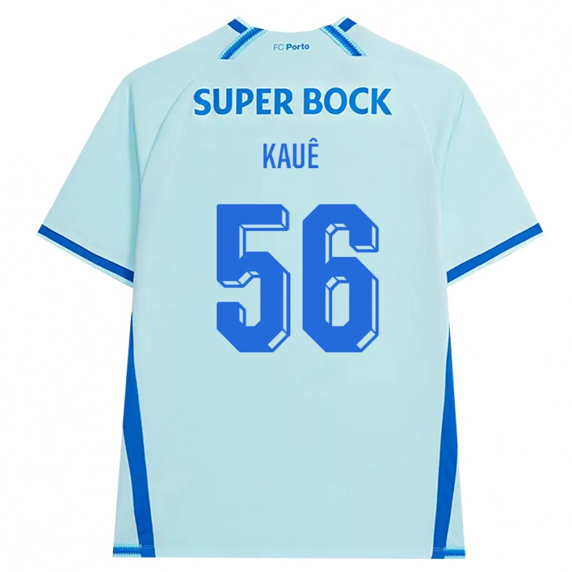 Danxen Uomo Maglia Kauê Rodrigues Pessanha #56 Azzurro Chiaro Blu Kit Gara Third 2026/27 Maglietta