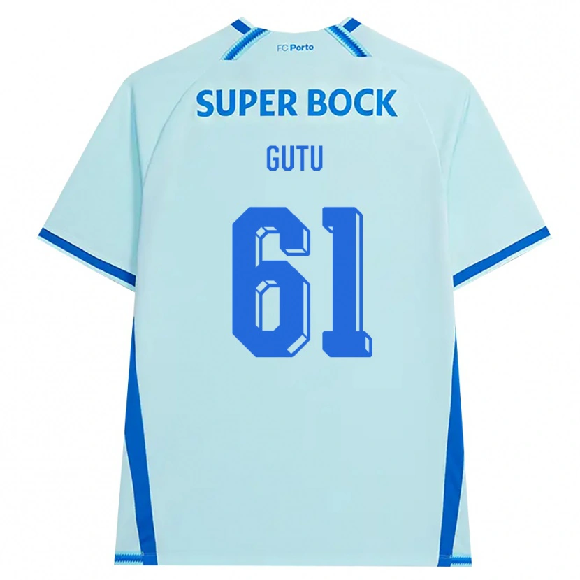 Danxen Uomo Maglia Denis Gutu #61 Azzurro Chiaro Blu Kit Gara Third 2026/27 Maglietta