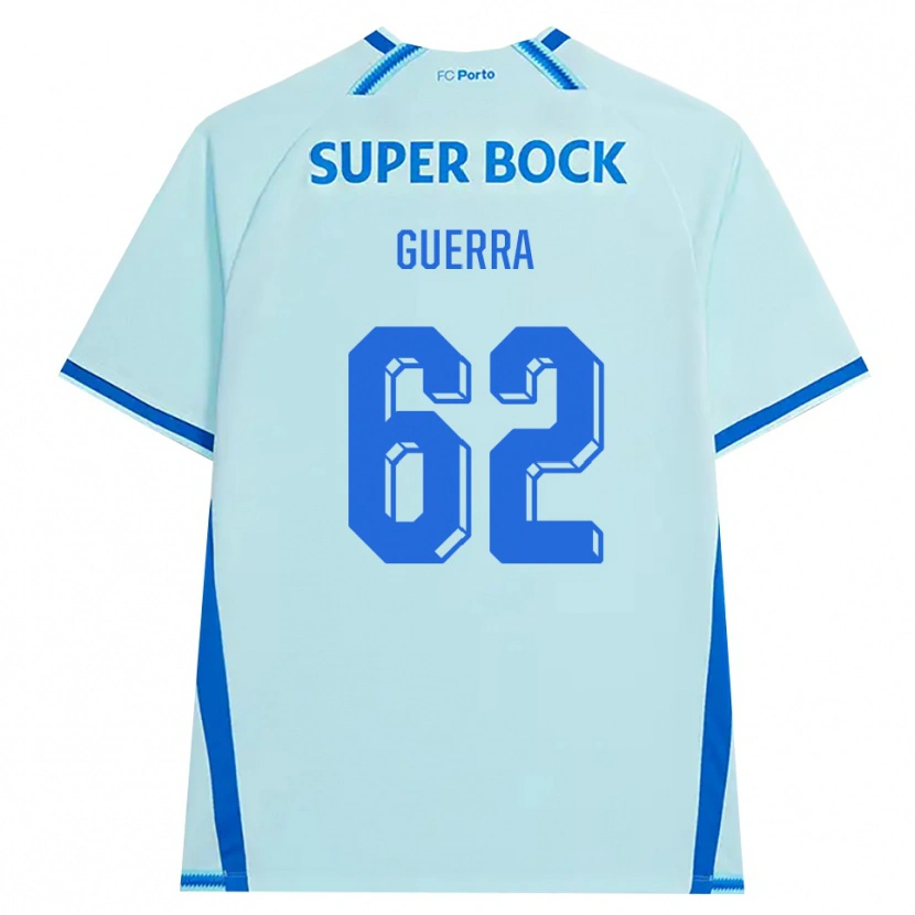 Danxen Uomo Maglia Gustavo Guerra #62 Azzurro Chiaro Blu Kit Gara Third 2026/27 Maglietta