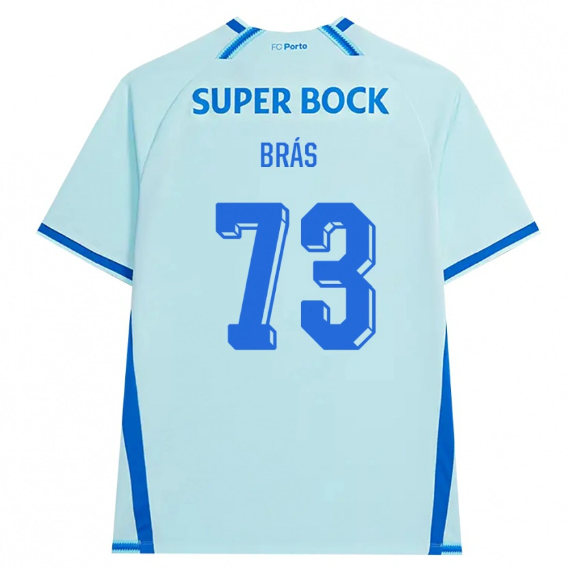 Danxen Uomo Maglia Gabriel Brás #73 Azzurro Chiaro Blu Kit Gara Third 2026/27 Maglietta