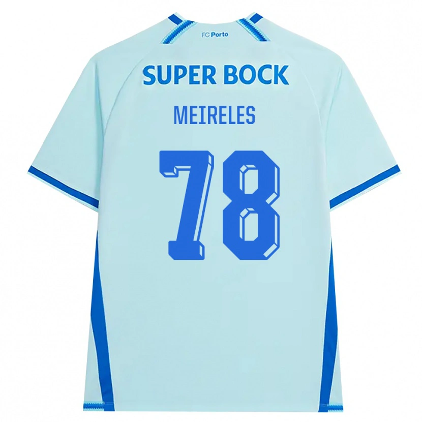 Danxen Uomo Maglia Jorge Meireles #78 Azzurro Chiaro Blu Kit Gara Third 2026/27 Maglietta