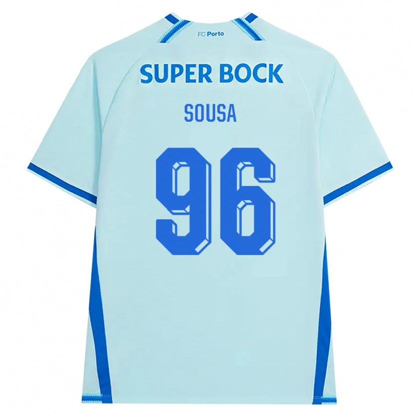 Danxen Uomo Maglia Filipe Sousa #96 Azzurro Chiaro Blu Kit Gara Third 2026/27 Maglietta