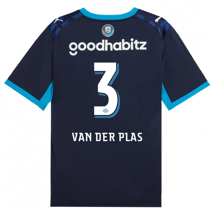 Danxen Uomo Maglia Sven Van Der Plas #3 Blu Dodger Blu Reale Kit Gara Third 2026/27 Maglietta