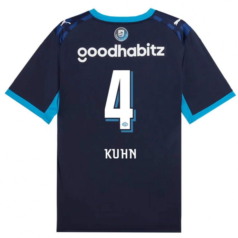 Danxen Uomo Maglia Wessel Kuhn #4 Blu Dodger Blu Reale Kit Gara Third 2026/27 Maglietta