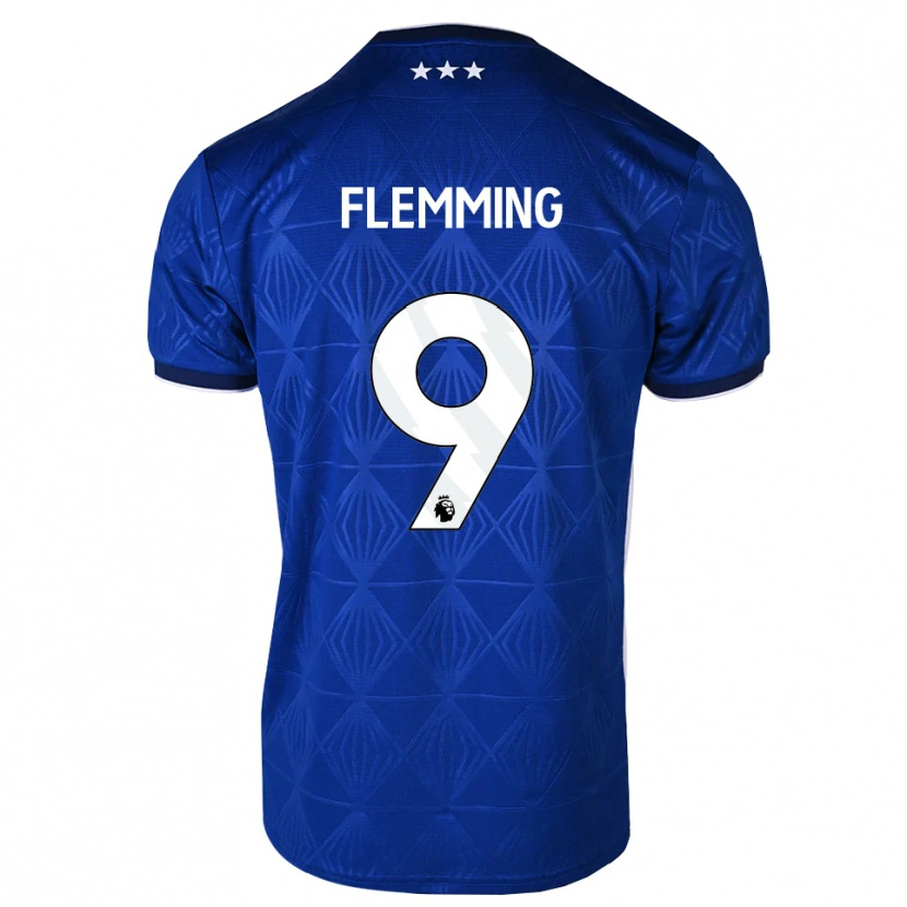 Danxen Uomo Maglia Zian Flemming #9 Blu Medio Bianco Rosso Kit Gara Home 2026/27 Maglietta