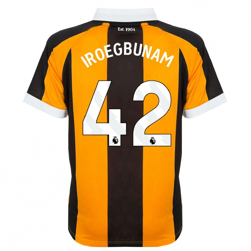 Danxen Uomo Maglia Tim Iroegbunam #42 Arancione Nero Bianco Kit Gara Home 2026/27 Maglietta