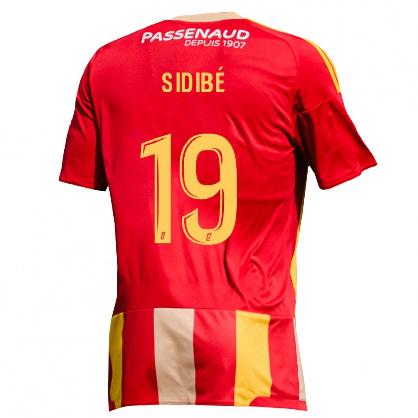Danxen Uomo Maglia Djibril Sidibé #19 Giallo Rosso Verde Kit Gara Home 2026/27 Maglietta