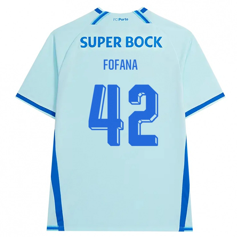 Danxen Uomo Maglia Seko Fofana #42 Azzurro Chiaro Blu Kit Gara Third 2026/27 Maglietta