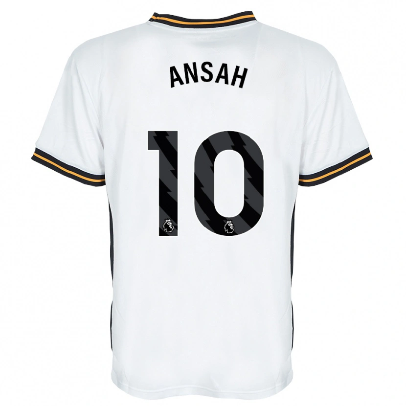 Danxen Uomo Maglia Ilyas Ansah #10 Bianco Arancione Nero Kit Gara Away 2026/27 Maglietta