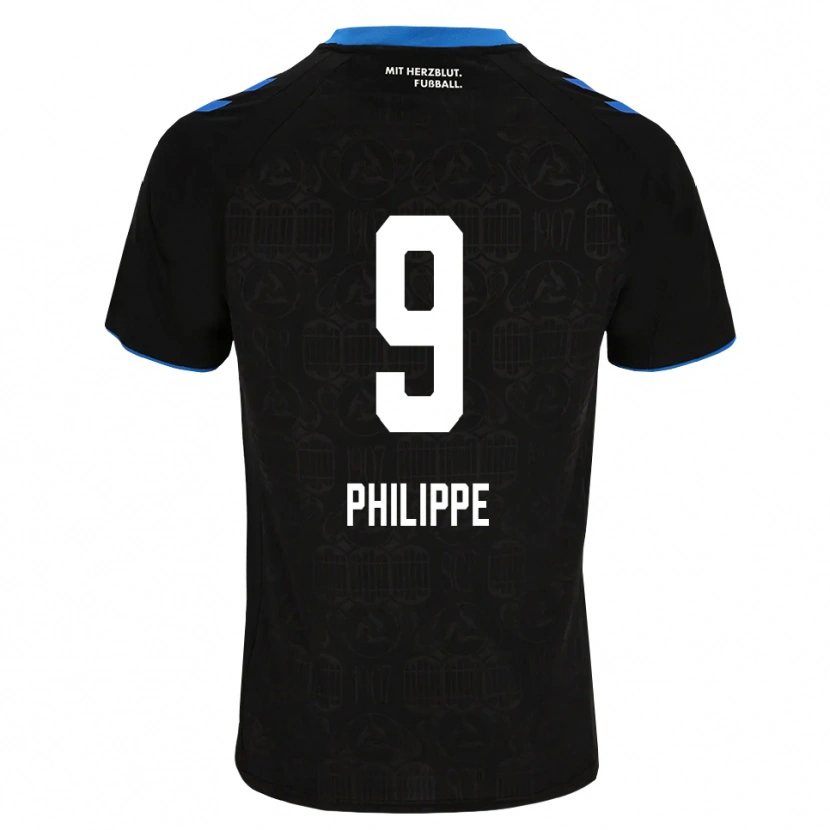 Danxen Uomo Maglia Rayan Philippe #9 Nero Bianco Rosso Kit Gara Home 2026/27 Maglietta