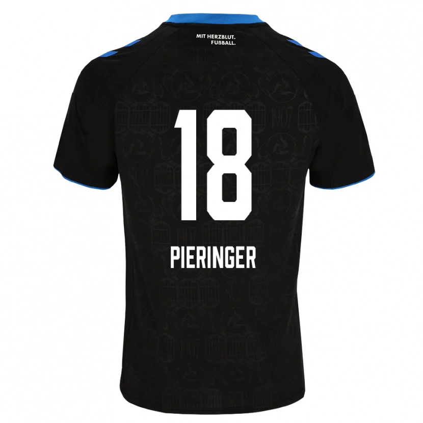 Danxen Uomo Maglia Marvin Pieringer #18 Nero Bianco Rosso Kit Gara Home 2026/27 Maglietta