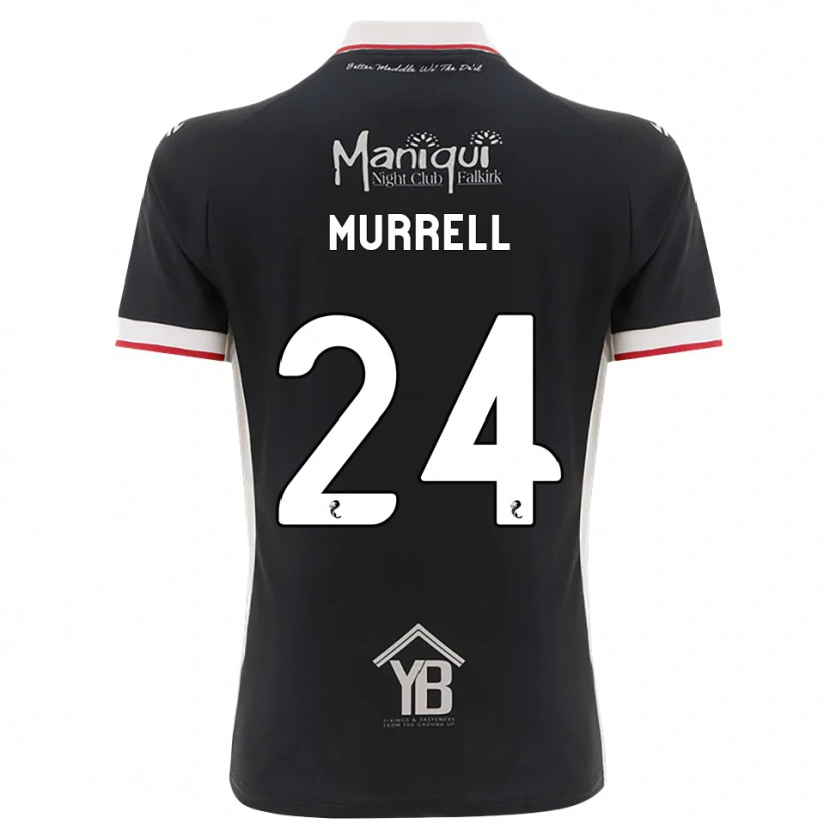 Danxen Donna Maglia Jacob Murrell #24 Nero Bianco Rosso Kit Gara Home 2026/27 Maglietta