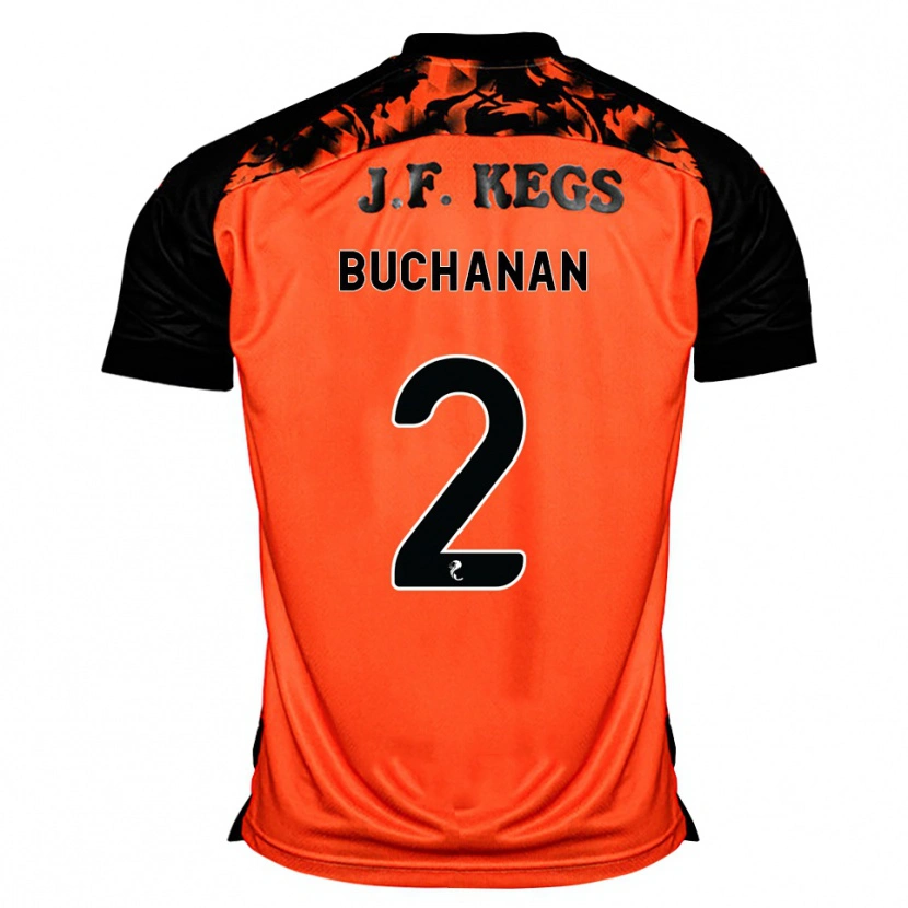 Danxen Donna Maglia Marcus Buchanan #2 Arancione Nero Bianco Kit Gara Home 2026/27 Maglietta