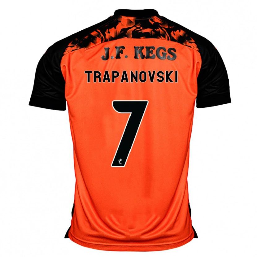 Danxen Donna Maglia Kristijan Trapanovski #7 Arancione Nero Bianco Kit Gara Home 2026/27 Maglietta