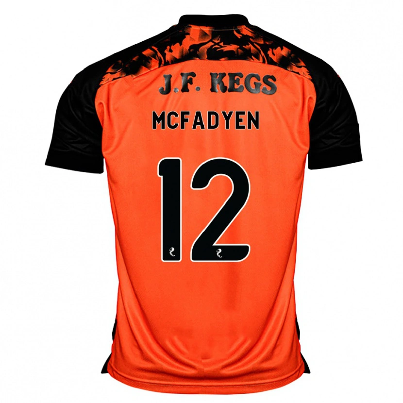 Danxen Donna Maglia Stacey Mcfadyen #12 Arancione Nero Bianco Kit Gara Home 2026/27 Maglietta