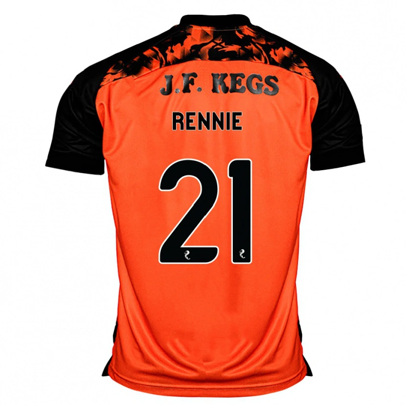 Danxen Donna Maglia Beth Rennie #21 Arancione Nero Bianco Kit Gara Home 2026/27 Maglietta