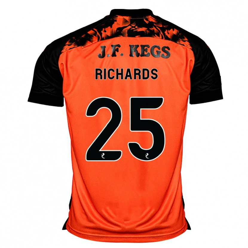 Danxen Donna Maglia Dave Richards #25 Arancione Nero Bianco Kit Gara Home 2026/27 Maglietta