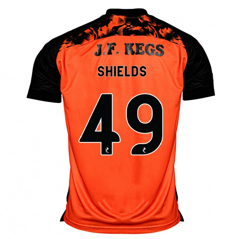 Danxen Donna Maglia Conal Shields #49 Arancione Nero Bianco Kit Gara Home 2026/27 Maglietta