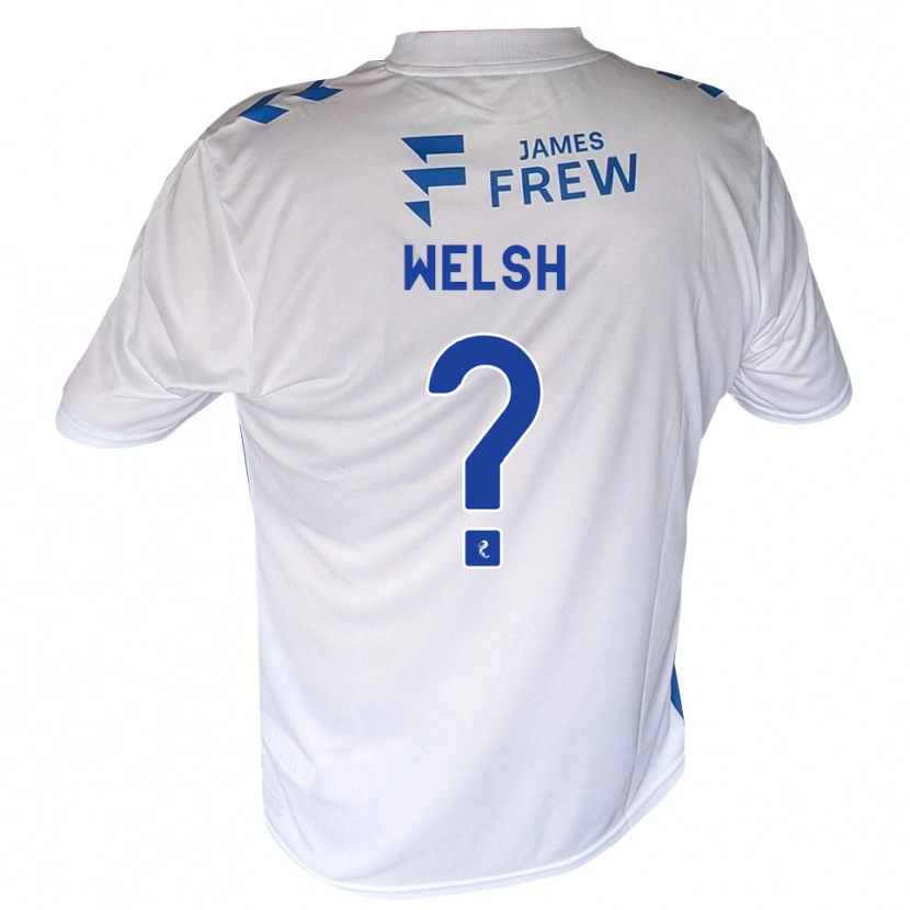 Danxen Donna Maglia Cobi Welsh #0 Bianco Blu Reale Kit Gara Home 2026/27 Maglietta
