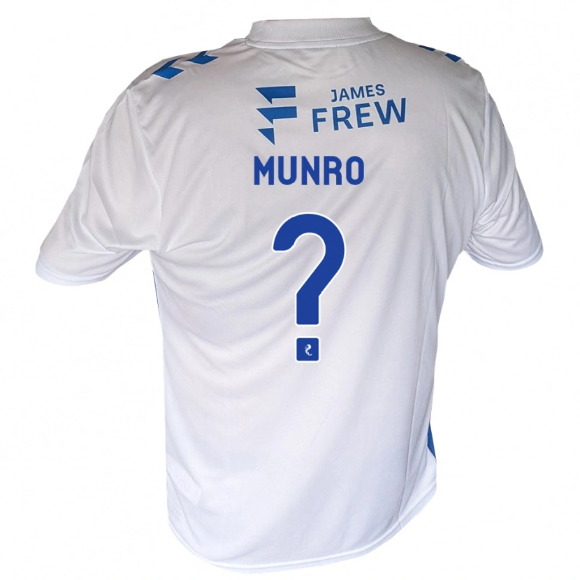 Danxen Donna Maglia Kirsty Munro #0 Bianco Blu Reale Kit Gara Home 2026/27 Maglietta