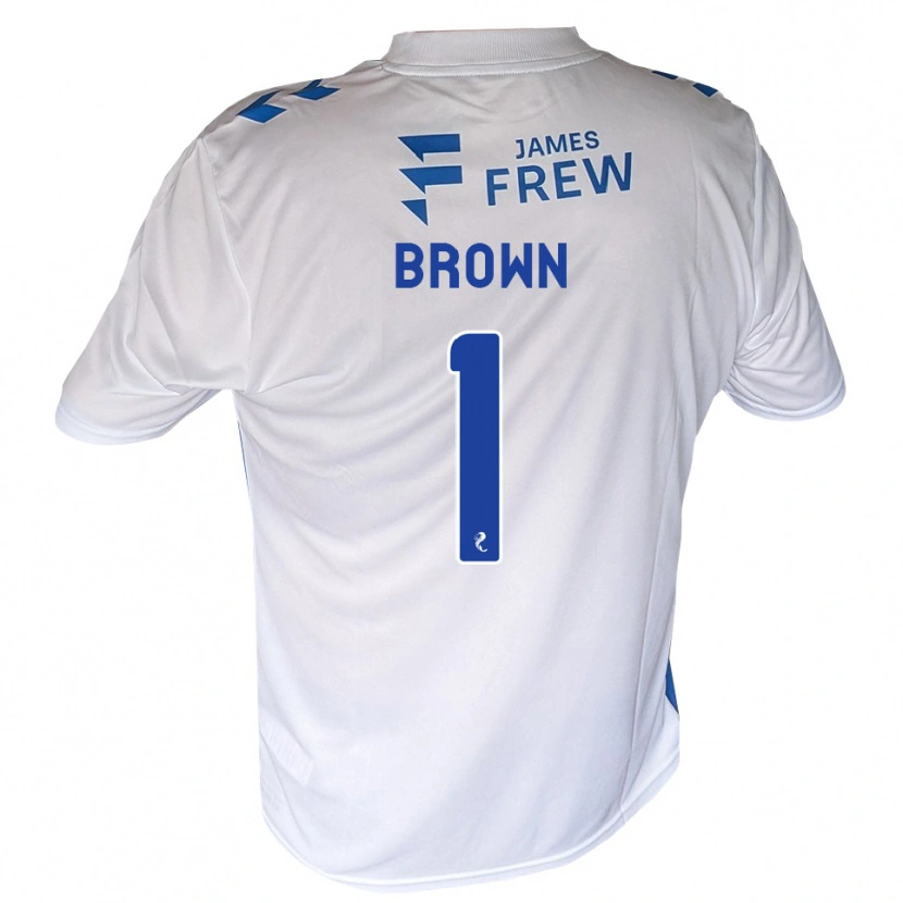 Danxen Donna Maglia Dylan Brown #1 Bianco Blu Reale Kit Gara Home 2026/27 Maglietta