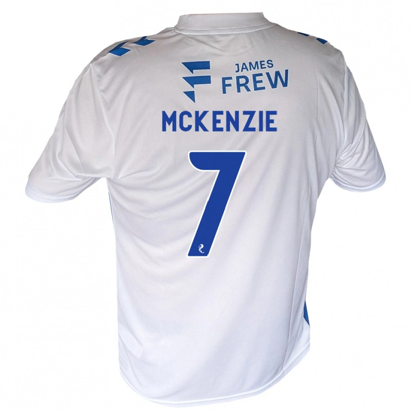 Danxen Donna Maglia Rory Mckenzie #7 Bianco Blu Reale Kit Gara Home 2026/27 Maglietta