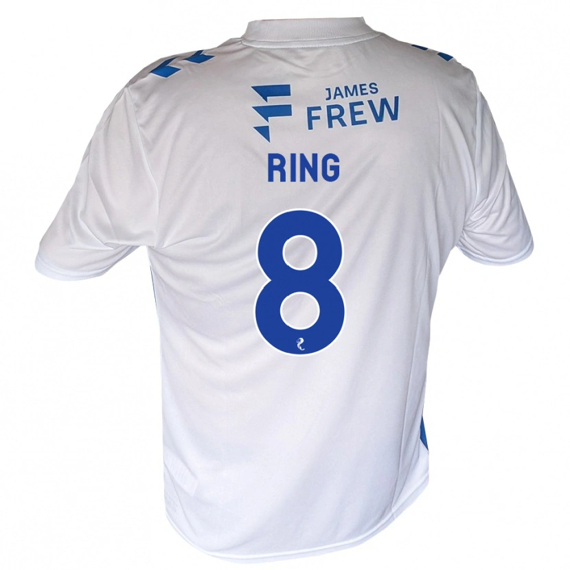 Danxen Donna Maglia Erik Ring #8 Bianco Blu Reale Kit Gara Home 2026/27 Maglietta