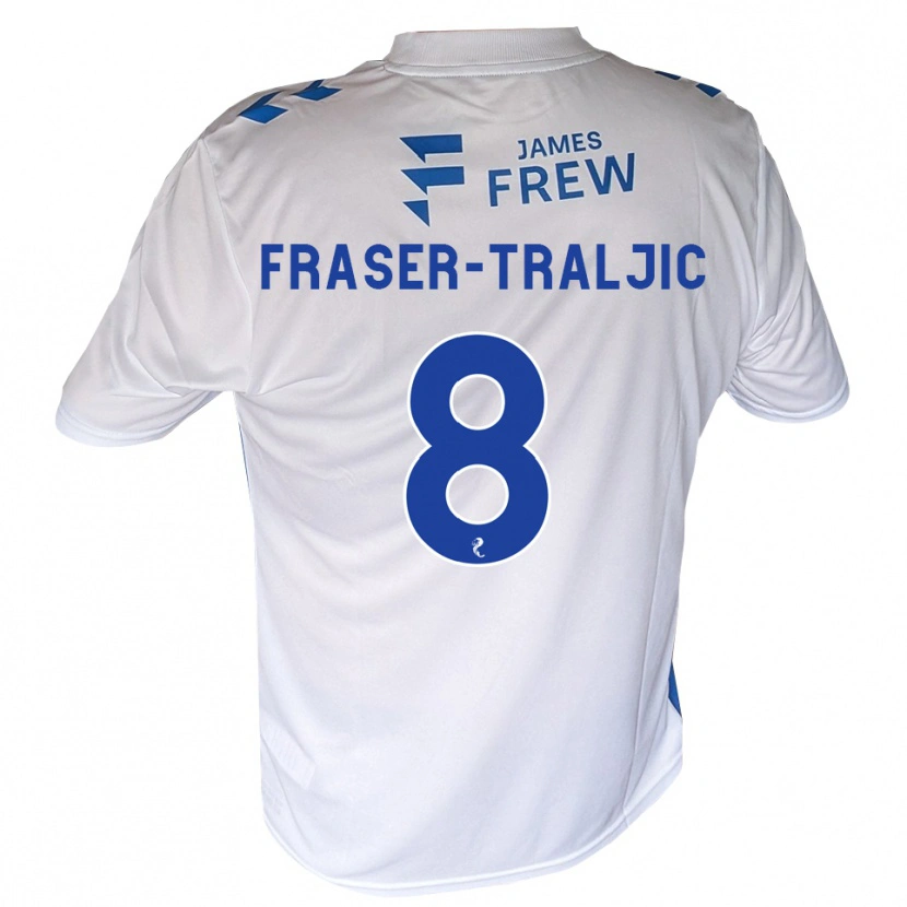 Danxen Donna Maglia Kali Fraser-Traljic #8 Bianco Blu Reale Kit Gara Home 2026/27 Maglietta