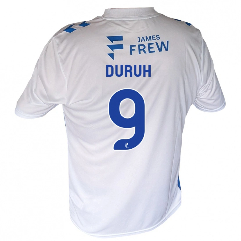 Danxen Donna Maglia Samuel Duruh #9 Bianco Blu Reale Kit Gara Home 2026/27 Maglietta