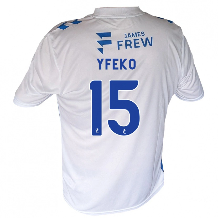 Danxen Donna Maglia Johnly Yfeko #15 Bianco Blu Reale Kit Gara Home 2026/27 Maglietta