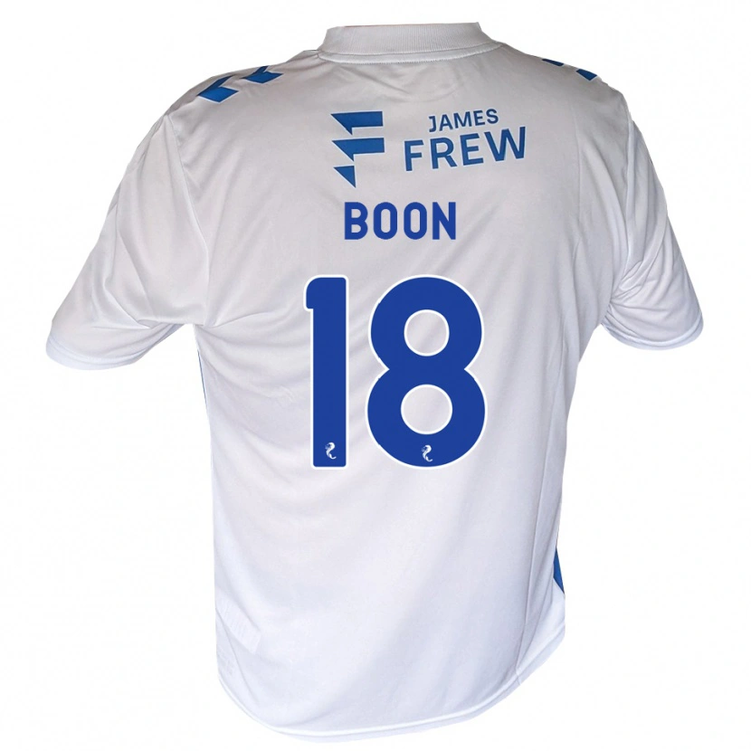 Danxen Donna Maglia Aiden Boon #18 Bianco Blu Reale Kit Gara Home 2026/27 Maglietta