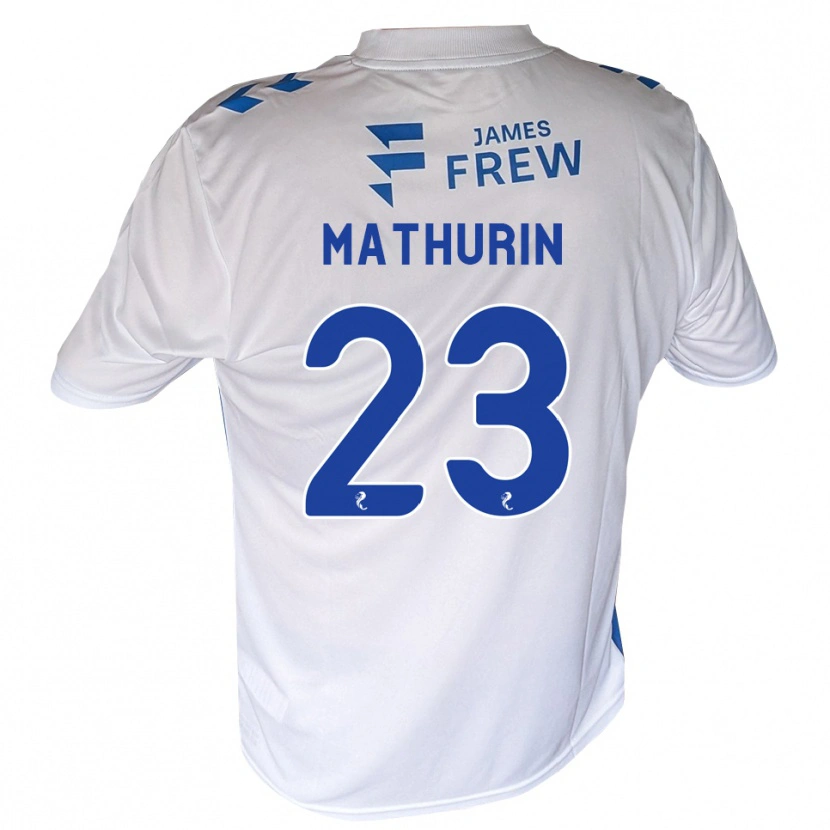 Danxen Donna Maglia Roshaun Mathurin #23 Bianco Blu Reale Kit Gara Home 2026/27 Maglietta