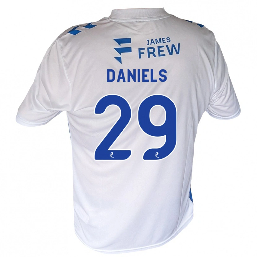 Danxen Donna Maglia Djenairo Daniels #29 Bianco Blu Reale Kit Gara Home 2026/27 Maglietta