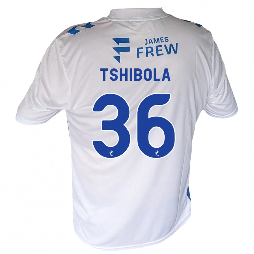 Danxen Donna Maglia Aaron Tshibola #36 Bianco Blu Reale Kit Gara Home 2026/27 Maglietta