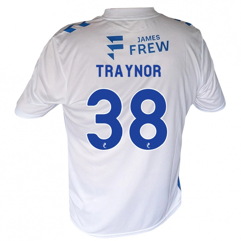 Danxen Donna Maglia Archie Traynor #38 Bianco Blu Reale Kit Gara Home 2026/27 Maglietta
