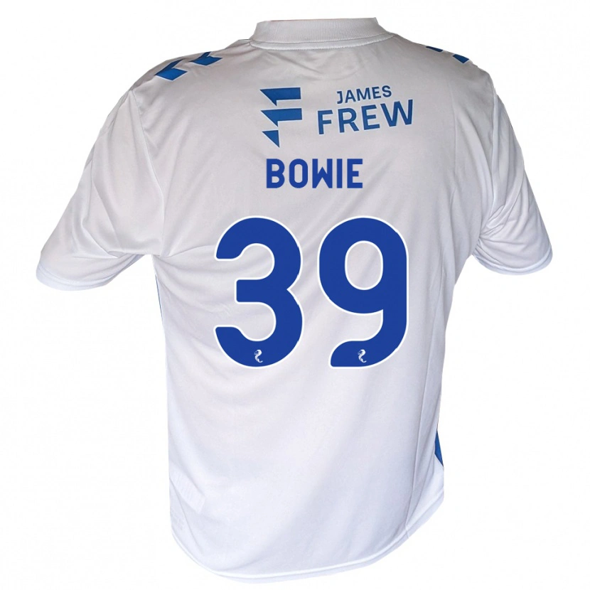 Danxen Donna Maglia Euan Bowie #39 Bianco Blu Reale Kit Gara Home 2026/27 Maglietta