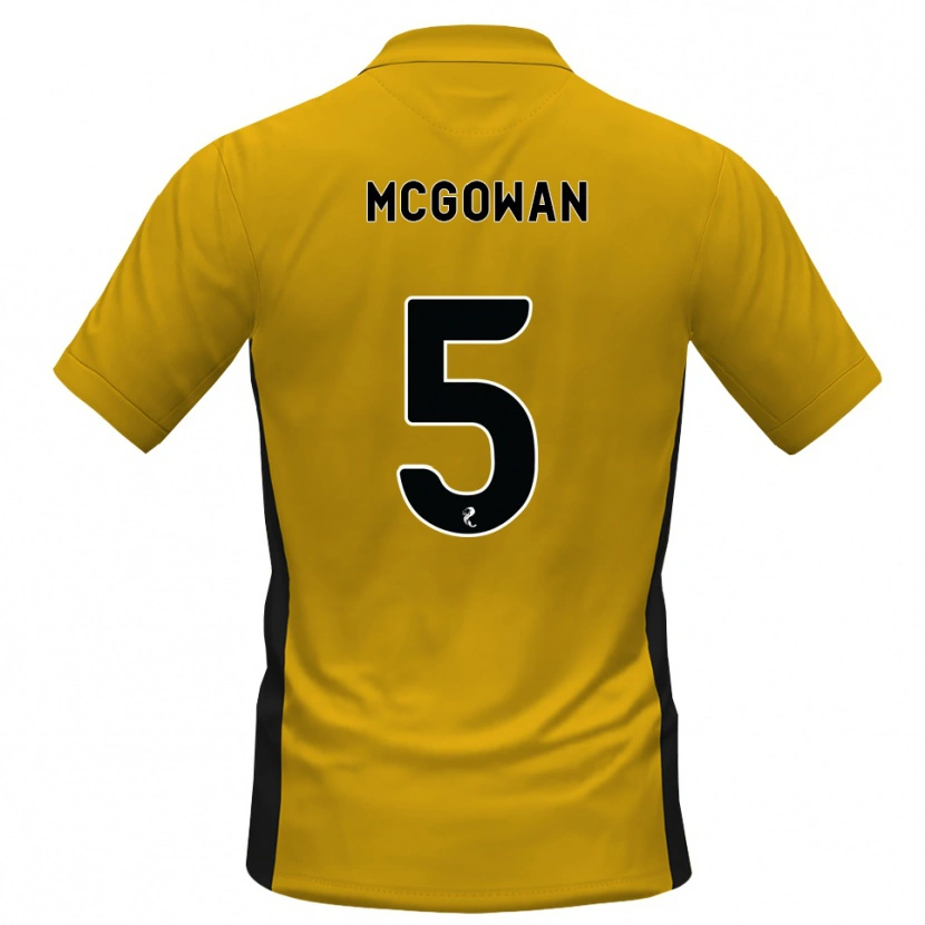 Danxen Donna Maglia Ryan Mcgowan #5 Bianco Arancione Kit Gara Home 2026/27 Maglietta