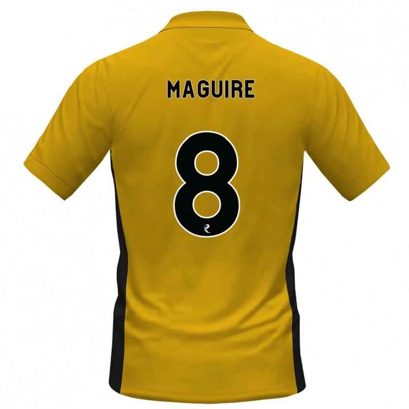 Danxen Donna Maglia Ciaran Maguire #8 Bianco Arancione Kit Gara Home 2026/27 Maglietta